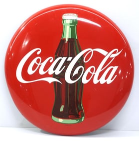 Coca Cola button sign