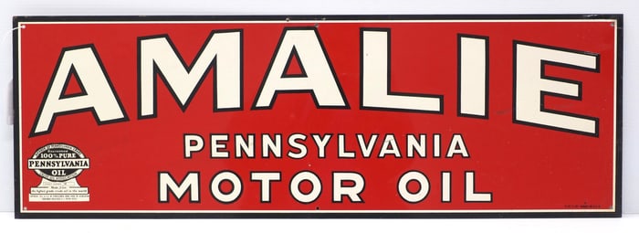 Amalie Pennsylvania Motor Oil sign