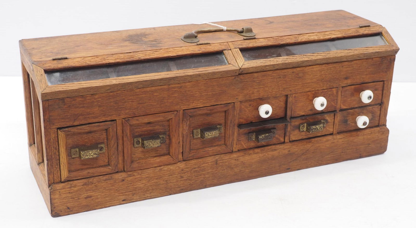 Salesman sample wooden seed counter (1 of 3)