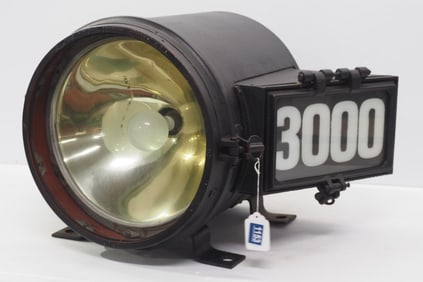 Railroad engine head lamp