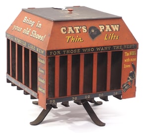 Country store shoe lift product display