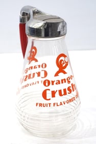 Orange Crush glass pitcher