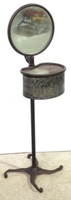 Barber shop cast iron shaving stand
