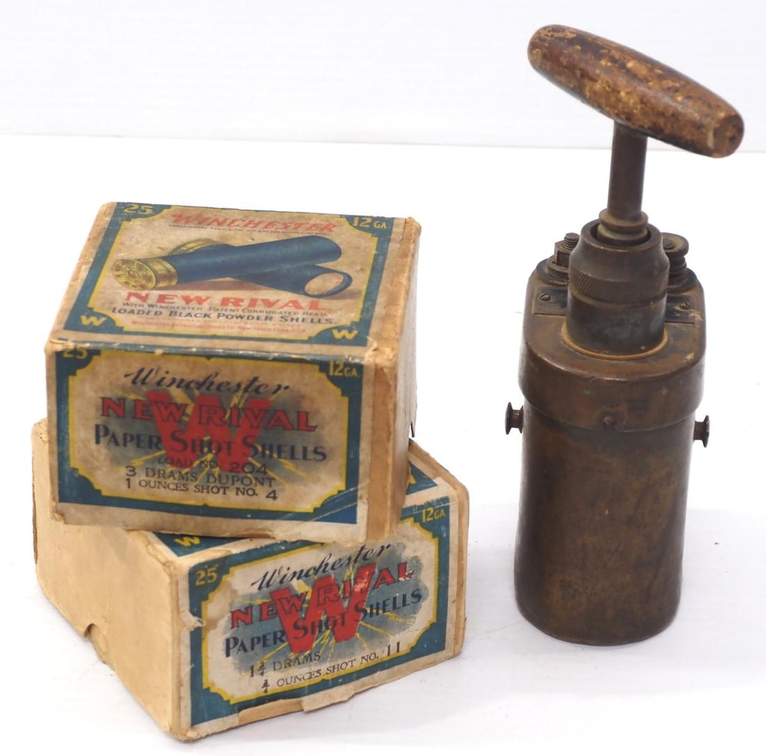 (2) Boxes of Winchester New Rival Paper Shot Shells: (2) Boxes of Winchester New Rival Paper Shot Shells -one is full * * Not eligible for in-house shipping, white glove options may be available. See auction terms.