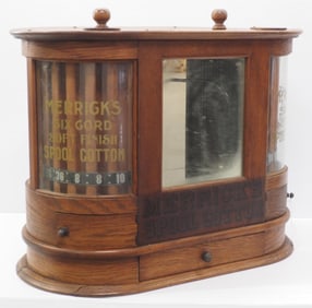 Merrick's Spool Cotton double rotating spool cabinet