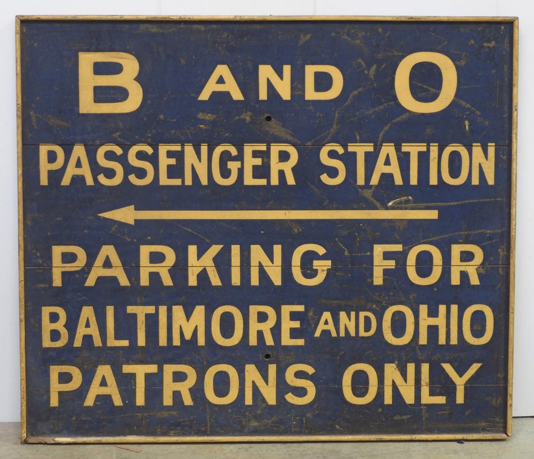 B and O Passenger Station sign (1 of 2)
