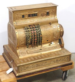 Hallwood brass cash register