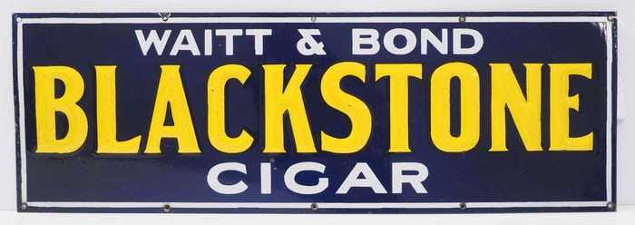 Wait & Bond Blackstone Cigar sign