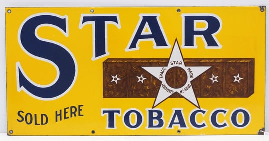 Star Tobacco Sold Here sign