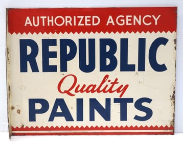 Republic Quality Paints Authorized Agency sign