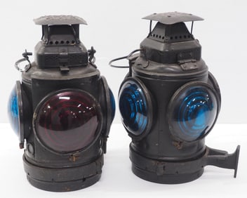 (2) Adlake railroad lamps