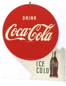 Drink Coca Cola Ice Cold sign