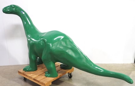 Sinclair metal Dino dinosaur statue