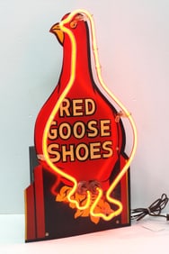 Red Goose Shoes neon sign