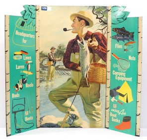 3-panel cardboard stand-up display