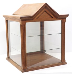 Oak country store countertop display case