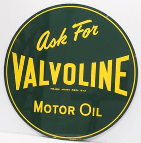 Ask For Valvoline Motor Oil sign
