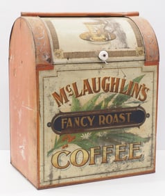 Country store tin coffee bin