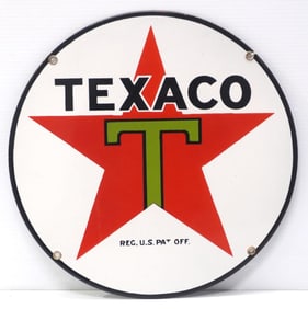 15"dia. SSP Texaco sign