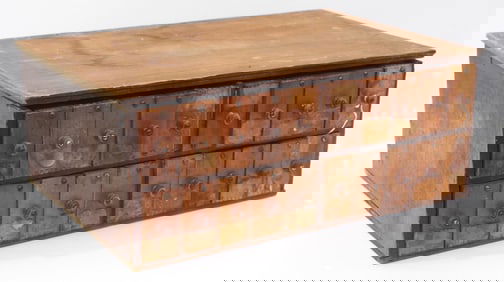 Country store wooden 22-drawer women's glove cabinet