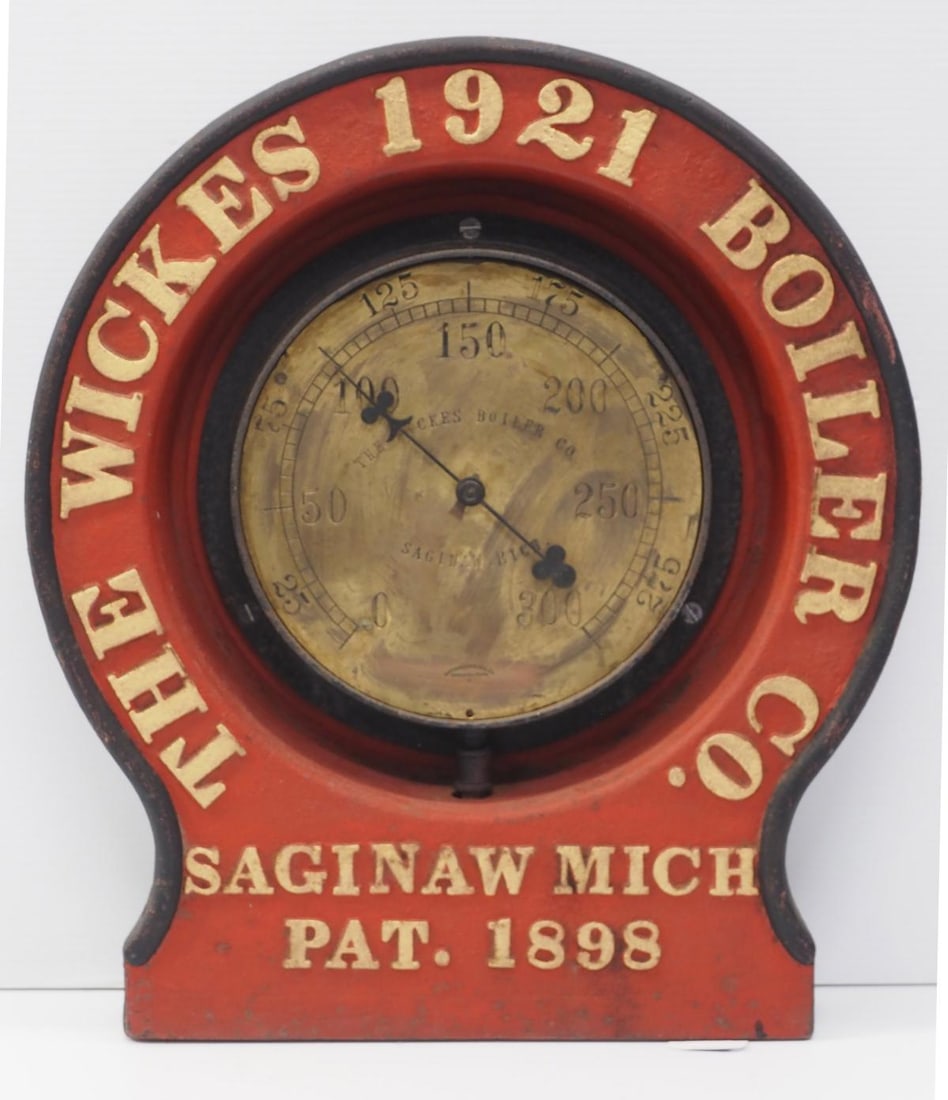 The Wickes 1921 Boiler Co. steam gauge (1 of 3)