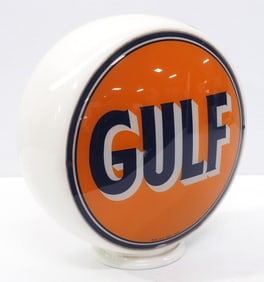 Gulf gas pump globe