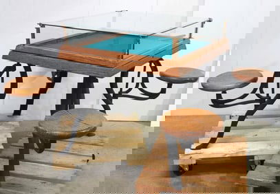 Early ice cream parlor table