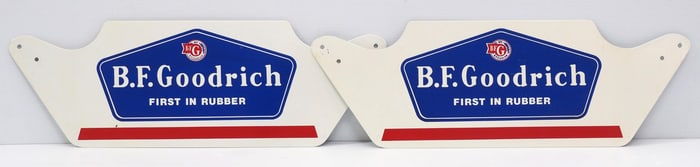 (2) B.F. Goodrich tin tire stands