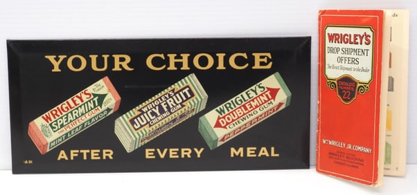 Wrigley's gum sign & Catalog