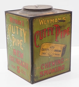 Weyman's Cutty Pipe Tobacco country store tin
