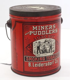 Miners and Puddlers Tobacco tin