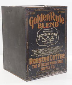 25-lb Golden Rule Coffee tin