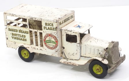 Pressed steel grocery delivery truck