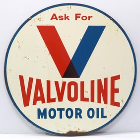 Ask For Valvoline Motor Oil sign