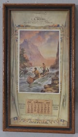 Round Oak Stoves advertising calendar