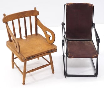 (2) Salesman sample chairs
