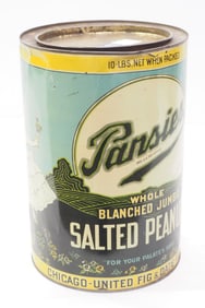 10-lb Pansies Salted Peanuts tin