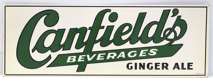 Canfield's Beverages Ginger Ale sign