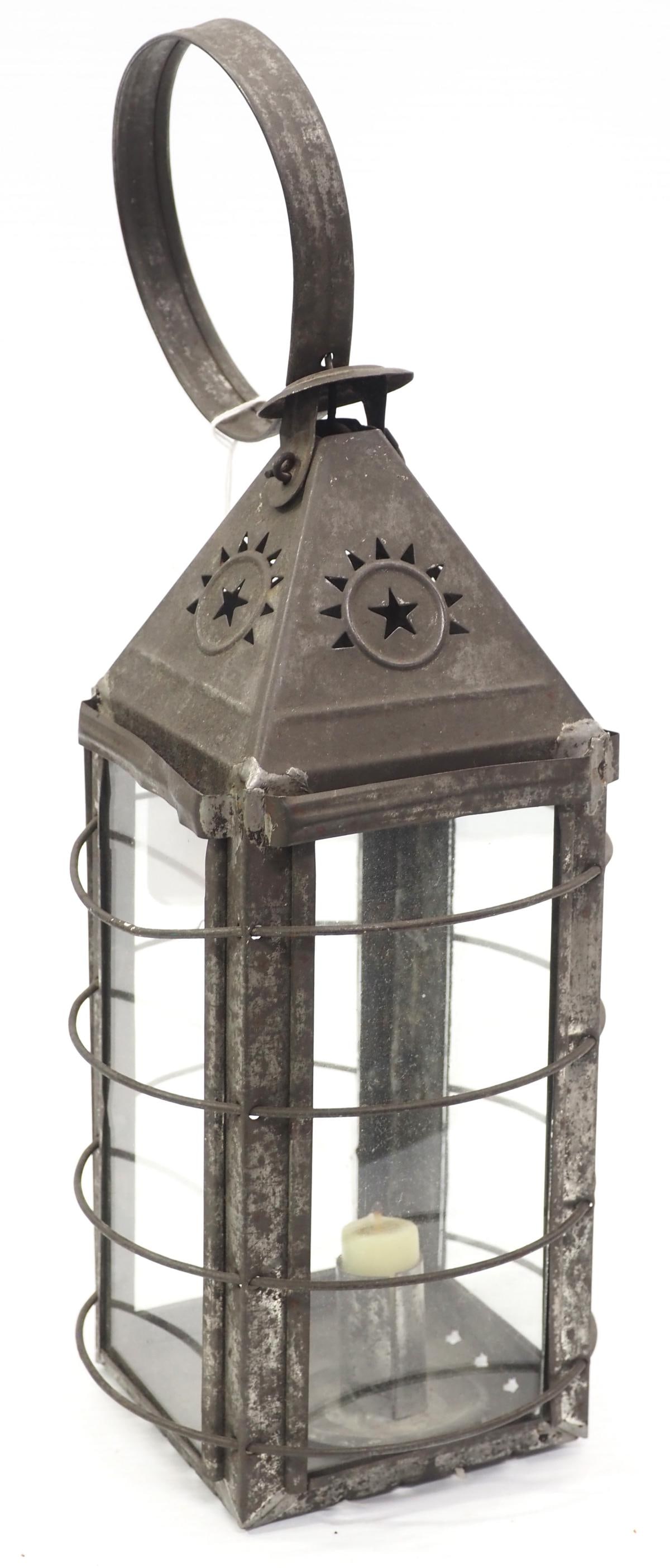 Early tin candle lantern (1 of 2)