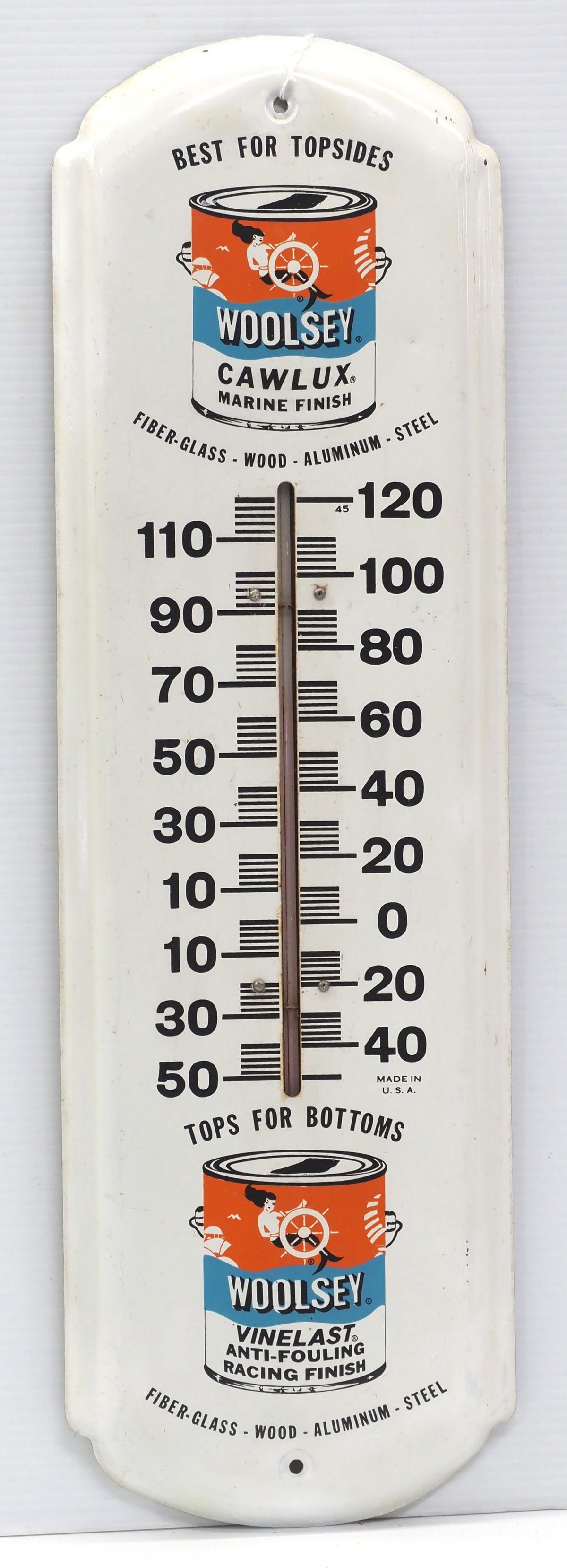Woolsey Marine Finish thermometer: 8"x27" SST Woolsey Marine Finish thermometer - Very Good