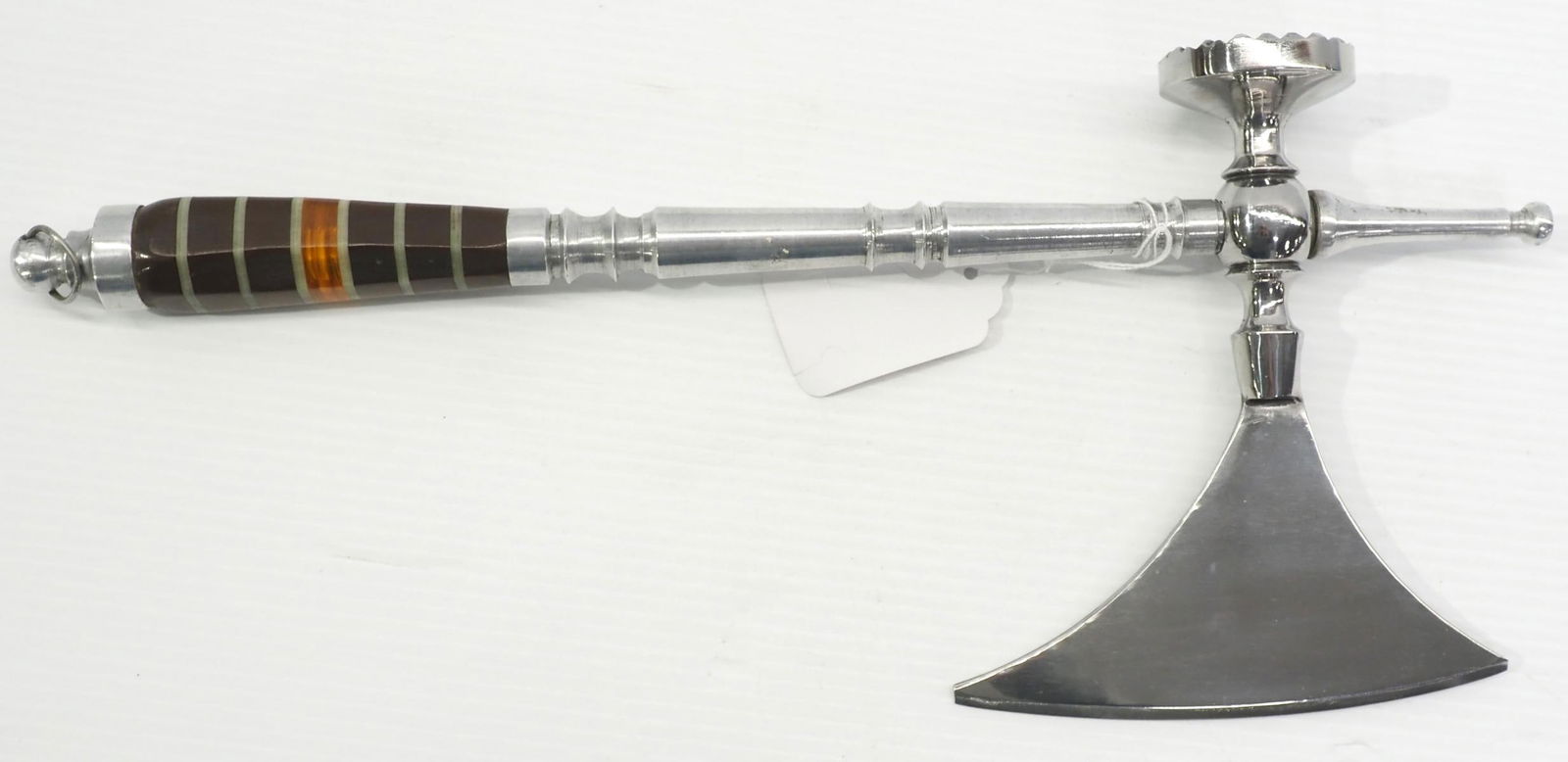 Fancy meat cleaver with decorated handle: Fancy meat cleaver with decorated handle, 17"L overall