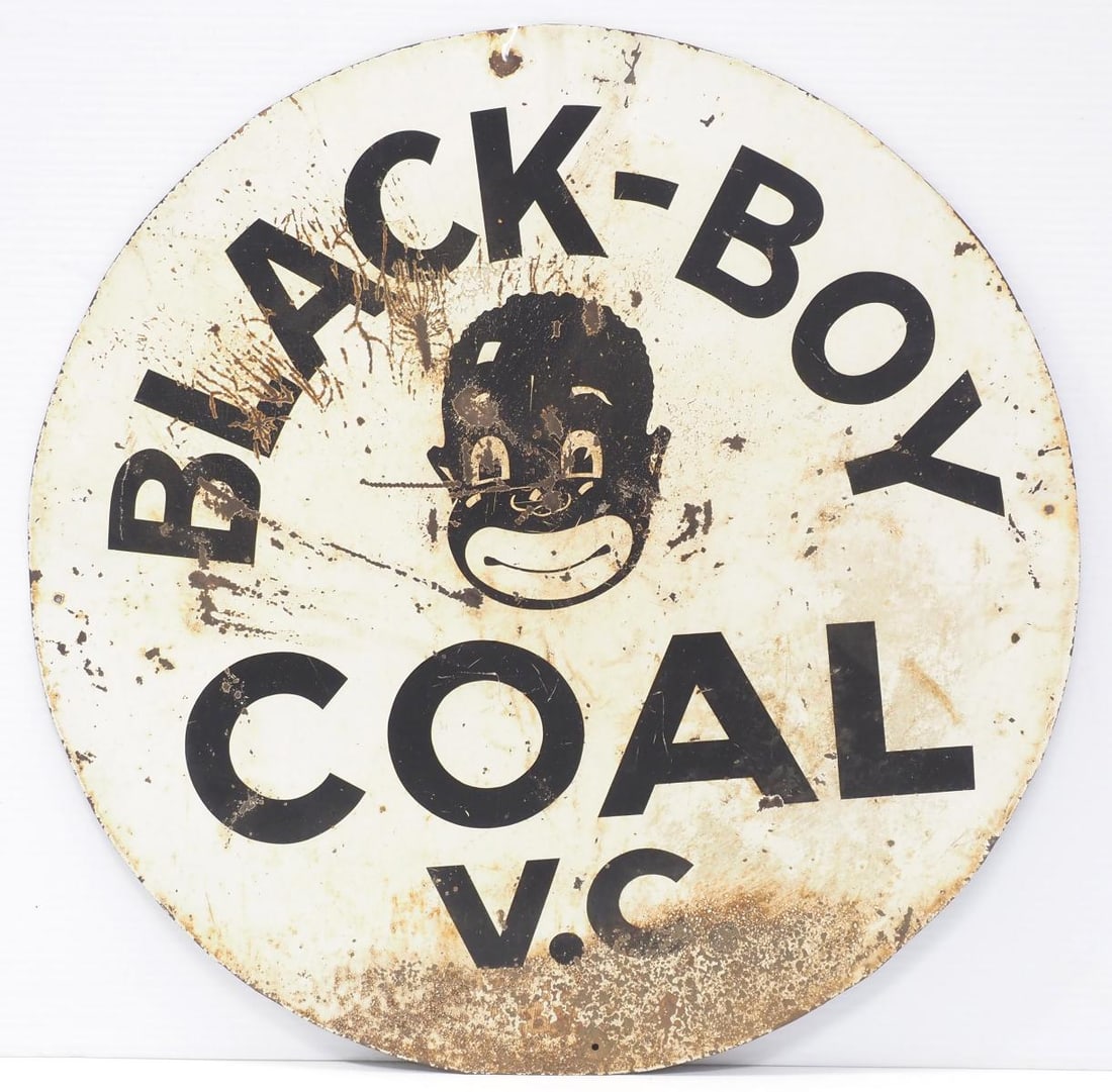 20"dia. SST Black-Boy Coal V.C. sign (1 of 2)