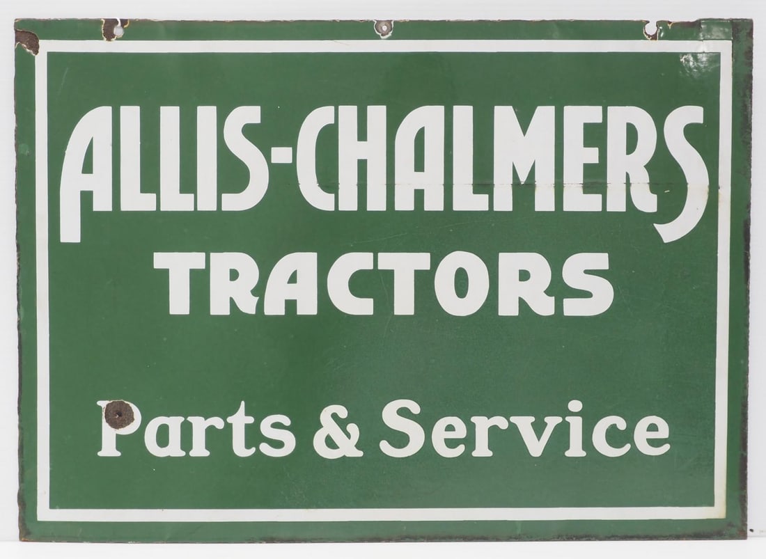 Allis Chalmers Tractors Parts & Service sign (1 of 2)