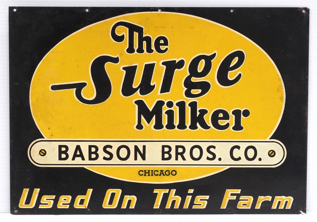 Surge Milker sign (1 of 2)