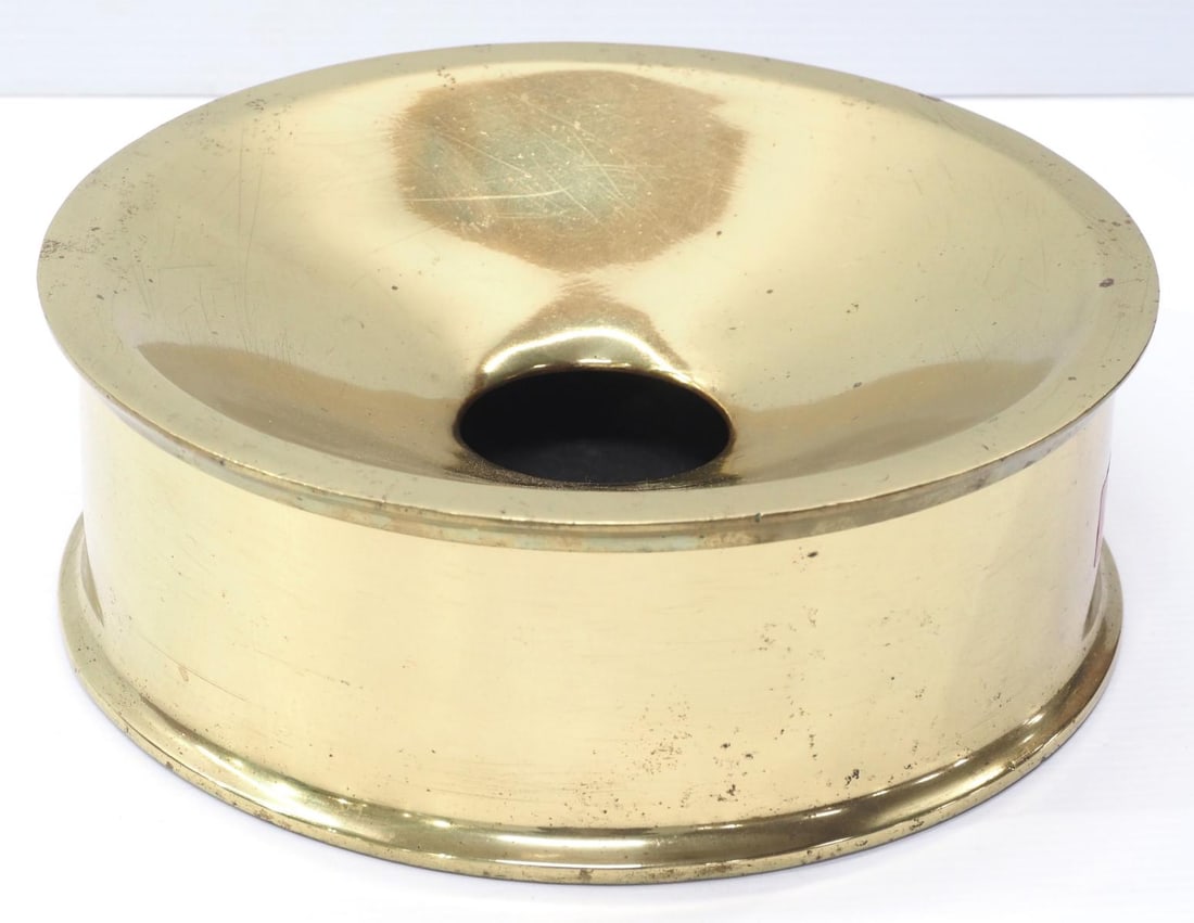 RARE Arcade brass railroad spittoon (1 of 3)