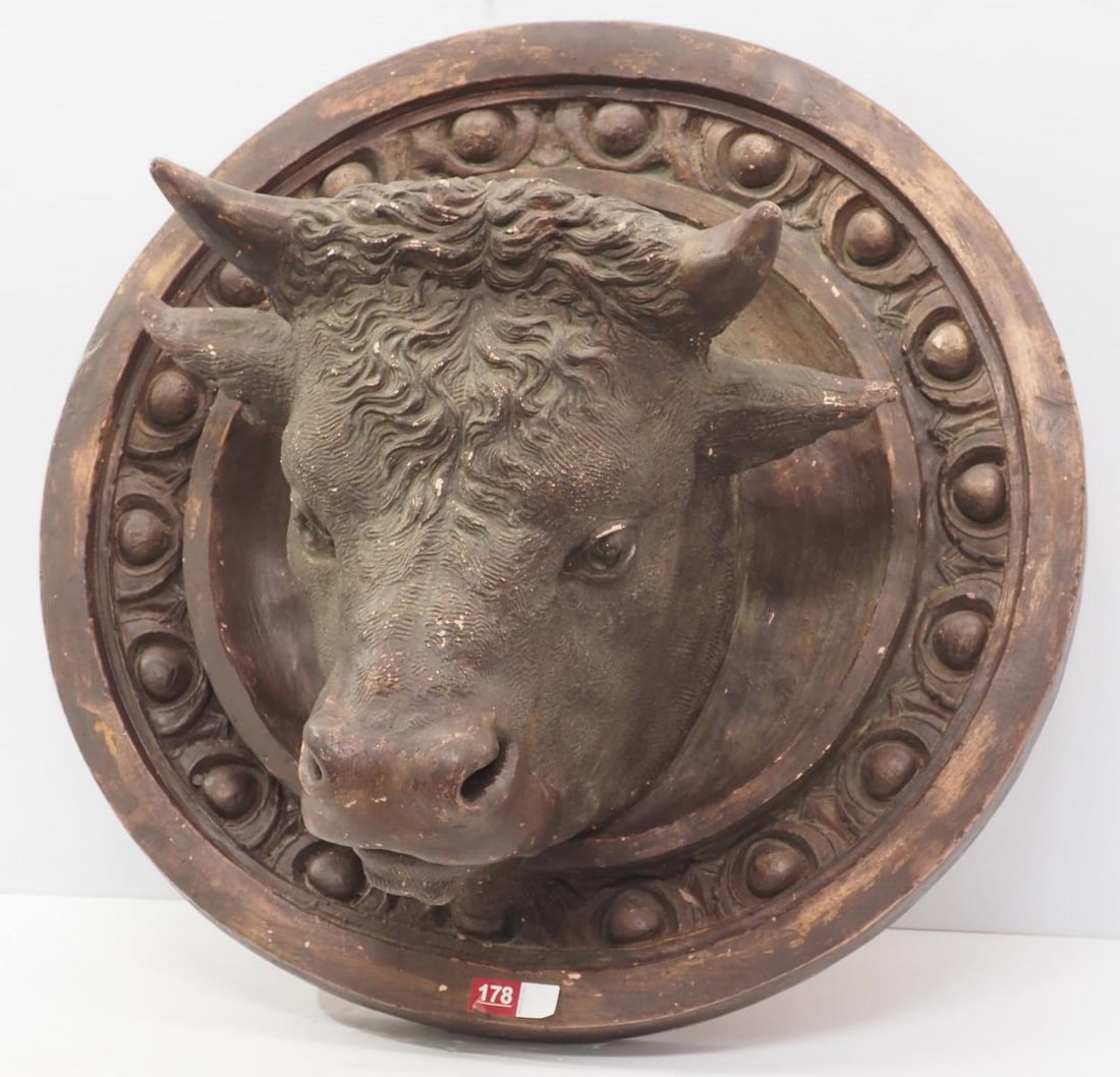 Large butcher shop trade sign (1 of 4)