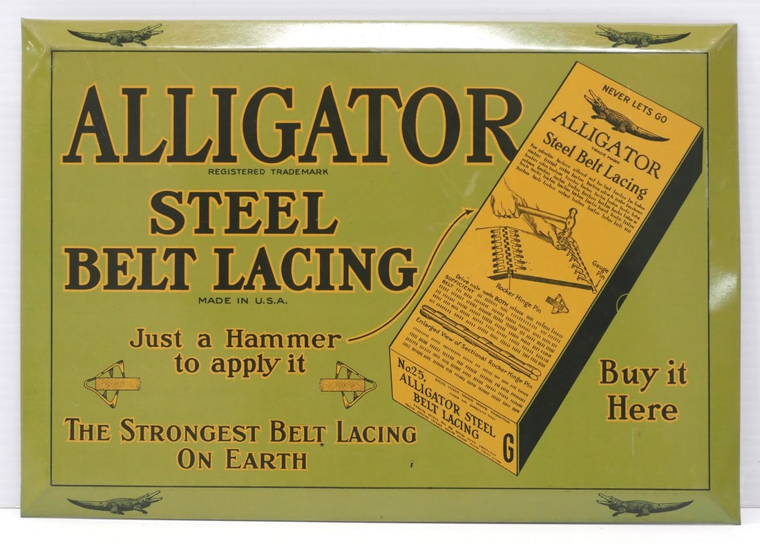Alligator Steel Belt Lacing sign (1 of 4)