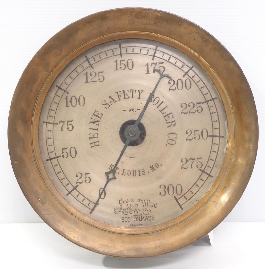 Brass gauge for Heine Safety Boiler Co (1 of 3)