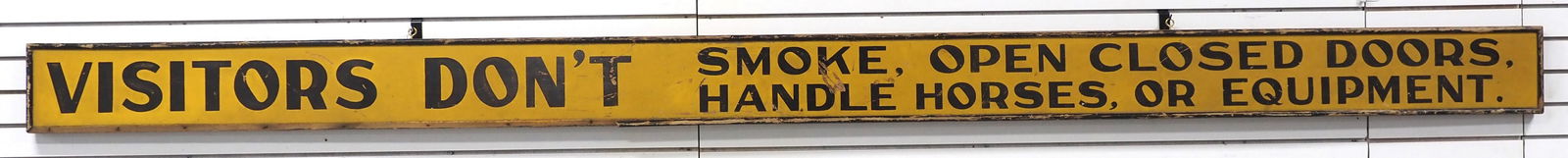 Visitors Don't Smoke sign (1 of 3)