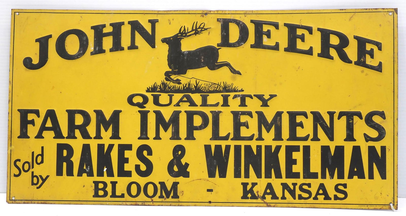 John Deere Farm Implements dealer sign (1 of 3)